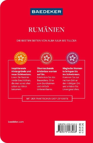 Buchcover und Innenansicht für das Buch: Baedeker Reiseführer Rumänien