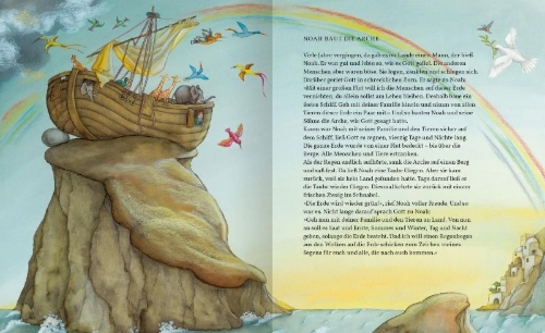 Buchcover und Innenansicht für das Buch: Die große Kinderbibel
