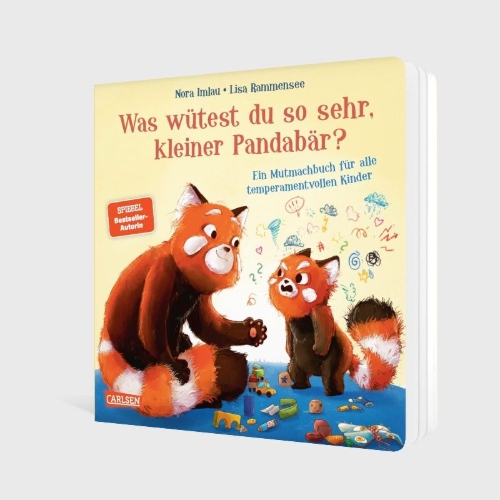 Buchcover und Innenansicht für das Buch: Was wütest du so sehr, kleiner Pandabär?