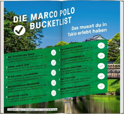 Buchcover und Innenansicht für das Buch: MARCO POLO Reiseführer Tokio