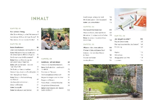 Buchcover und Innenansicht für das Buch: Gartenplanung so einfach wie noch nie