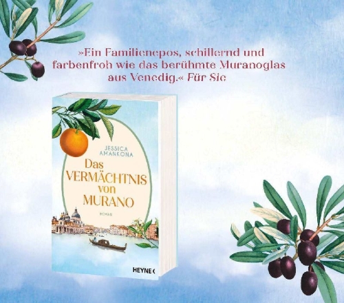 Buchcover und Innenansicht für das Buch: Das Geheimnis von Murano