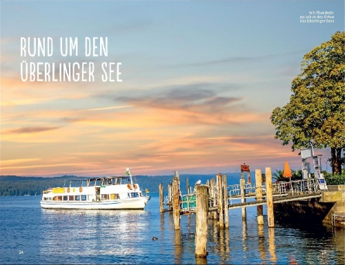 Buchcover und Innenansicht für das Buch: Wander dich glücklich Bodensee
