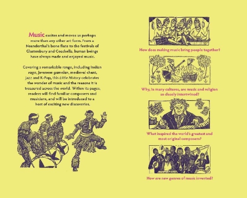Buchcover und Innenansicht für das Buch: A Little History of Music