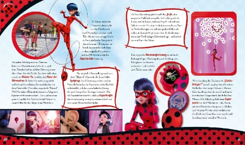 Buchcover und Innenansicht für das Buch: Miraculous: Das geheime Buch der Miraculous