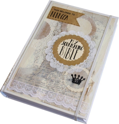 Buchcover und Innenansicht für das Buch: NLB Art Journaling Bibel Neues Testament und Psalmen