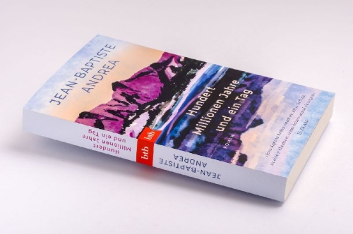 Buchcover und Innenansicht für das Buch: Cent millions d'années et un jour
