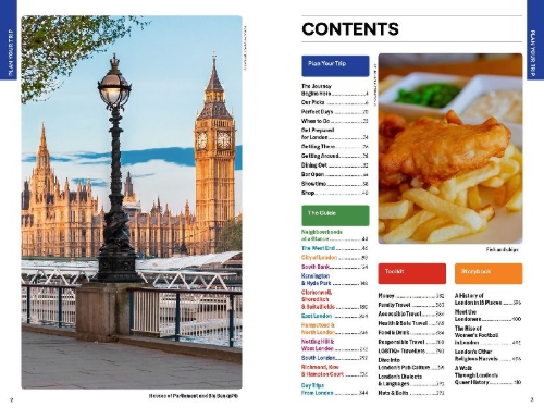 Buchcover und Innenansicht für das Buch: Lonely Planet London
