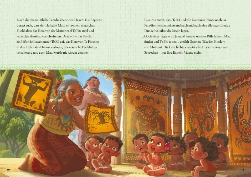 Buchcover und Innenansicht für das Buch: Disney Vaiana