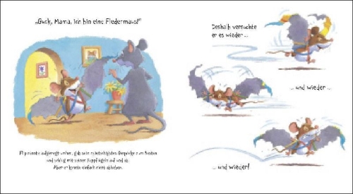 Buchcover und Innenansicht für das Buch: Batmouse