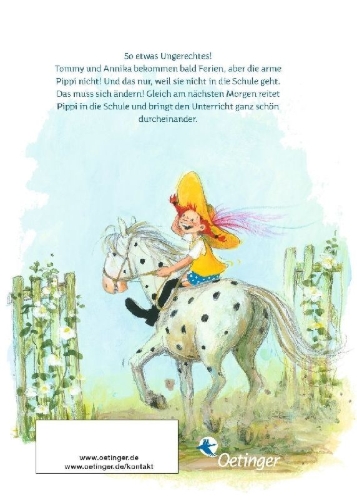 Buchcover und Innenansicht für das Buch: Pippi Långstrump