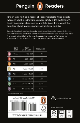 Buchcover und Innenansicht für das Buch: Penguin Readers Level 3: Liar's Beach (ELT Graded Reader)