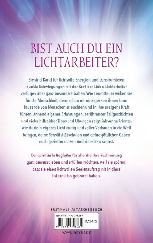 Buchcover und Innenansicht für das Buch: Lightworker