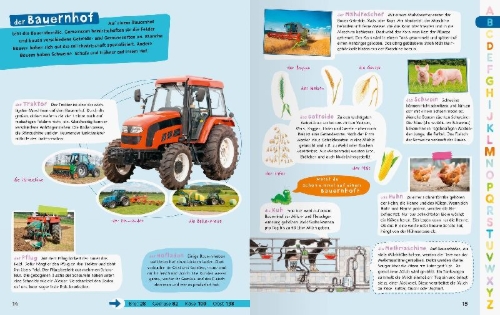 Buchcover und Innenansicht für das Buch: Ravensburger Lexika - Das große Ravensburger Kinderlexikon von A bis Z