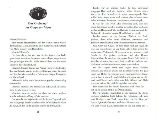 Buchcover und Innenansicht für das Buch: Die rote Zora und ihre Bande