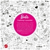 Buchcover und Innenansicht für das Buch: Barbie: Das offizielle Malbuch