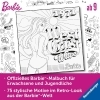 Buchcover und Innenansicht für das Buch: Barbie: Das offizielle Malbuch