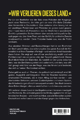 Buchcover und Innenansicht für das Buch: Wir verlieren dieses Land