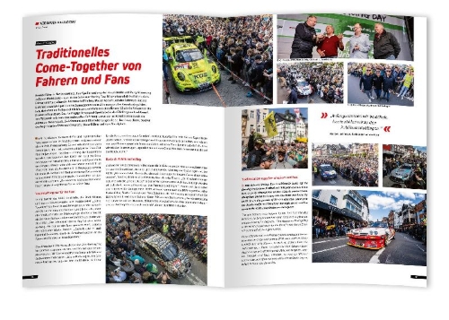 Buchcover und Innenansicht für das Buch: 24 Stunden Nürburgring Nordschleife 2023
