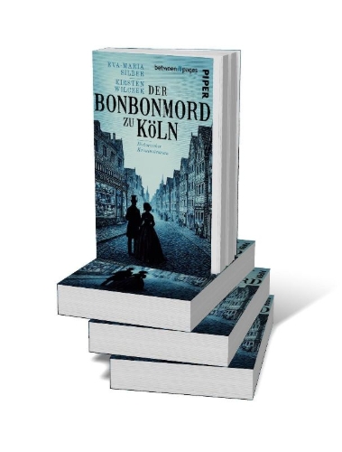 Buchcover und Innenansicht für das Buch: Der Bonbon-Mord zu Köln