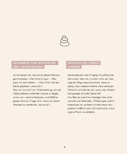 Buchcover und Innenansicht für das Buch: Meditation