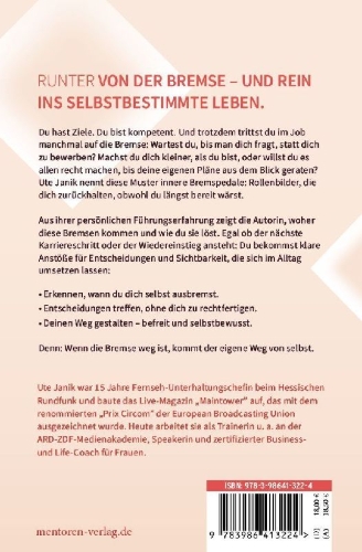 Buchcover und Innenansicht für das Buch: Runter von der Bremse!
