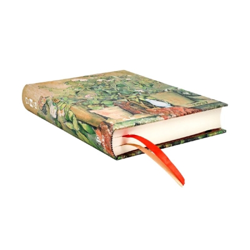Buchcover und Innenansicht für das Buch: 12-Monatskalender 2027 Cezannes Terrakotta-Töpfe und Blumen Maxi Tagesüberblick