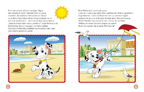 Buchcover und Innenansicht für das Buch: PAW Patrol Briefe-Geschichtenbuch: Geburtstagsüberraschung für Marshall