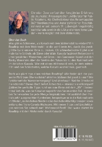 Buchcover und Innenansicht für das Buch: Kanada im Wohnmobil