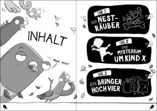 Buchcover und Innenansicht für das Buch: Real Pigeons Nest Hard