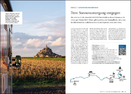 Buchcover und Innenansicht für das Buch: KUNTH Mit dem Wohnmobil durch Frankreich