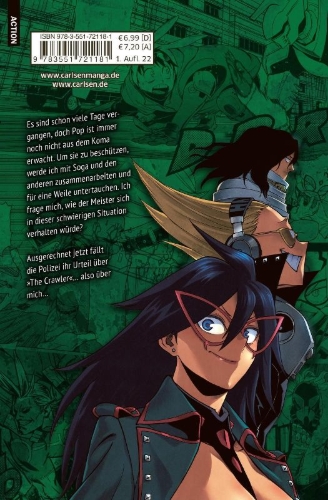 Buchcover und Innenansicht für das Buch: Vigilante: Boku no Hero Academia Illegals