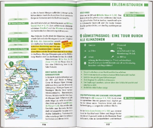 Buchcover und Innenansicht für das Buch: MARCO POLO Reiseführer Mauritius