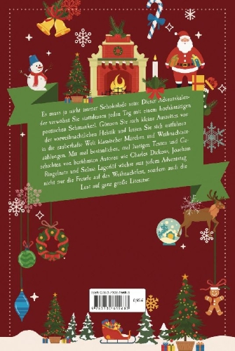 Buchcover und Innenansicht für das Buch: O Tannenbaum. Der Adventskalender. 24 Weihnachtserzählungen rund um das Fest der Liebe