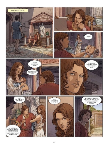 Buchcover und Innenansicht für das Buch: Mythen der Antike: Tantalos und weitere Mythen vom Hochmut (Graphic Novel)