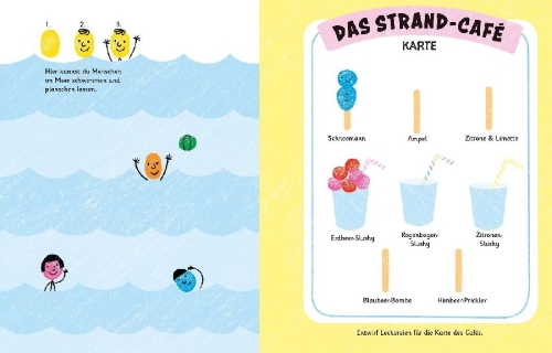 Buchcover und Innenansicht für das Buch: Fingerstempeln: Sommer