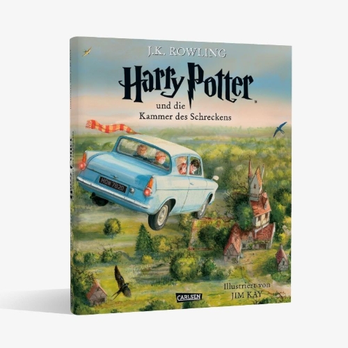Buchcover und Innenansicht für das Buch: Harry Potter and the Chamber of Secrets