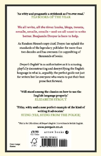 Buchcover und Innenansicht für das Buch: Dreyer's English: An Utterly Correct Guide to Clarity and Style
