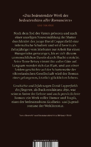 Buchcover und Innenansicht für das Buch: David Copperfield