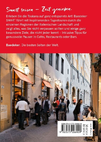 Buchcover und Innenansicht für das Buch: Baedeker SMART Reiseführer Toskana