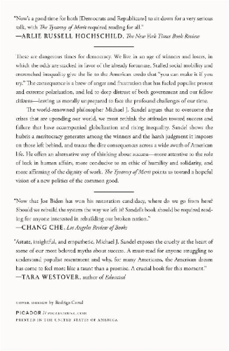 Buchcover und Innenansicht für das Buch: The Tyranny of Merit