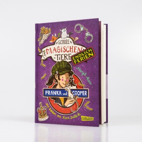 Buchcover und Innenansicht für das Buch: Die Schule der magischen Tiere. Endlich Ferien 8: Franka und Cooper