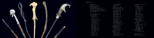 Buchcover und Innenansicht für das Buch: Harry Potter: The Wand Collection