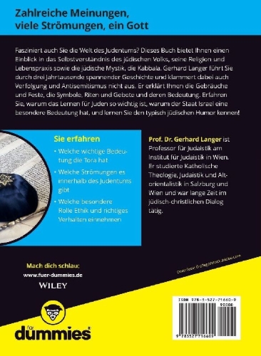 Buchcover und Innenansicht für das Buch: Judentum für Dummies