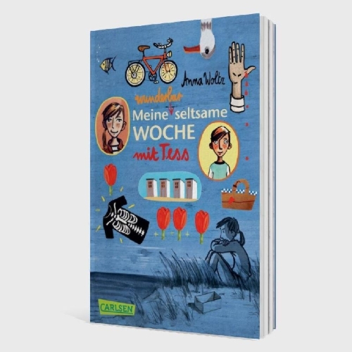 Buchcover und Innenansicht für das Buch: Mijn bijzonder rare week met Tess