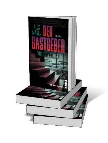 Buchcover und Innenansicht für das Buch: Der Gastgeber: Tödliches Dinner