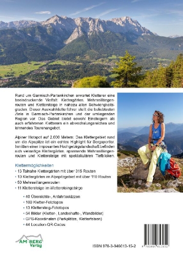 Buchcover und Innenansicht für das Buch: Kletterführer Garmisch-Partenkirchen & Umgebung