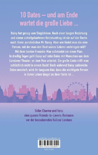 Buchcover und Innenansicht für das Buch: 30 Days, 10 Dates & 1 Drama