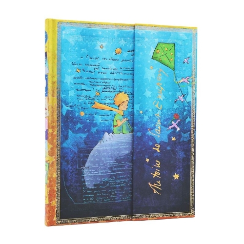 Buchcover und Innenansicht für das Buch: Saint-Exupéry, The Little Prince (Embellished Manuscripts Collection) Ultra Lined Hardcover Journal (Wrap Closure)