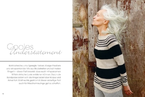 Buchcover und Innenansicht für das Buch: Pullover mit Rundpassen stricken